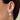 Silver Zircon Triangular Shaped Earrings
