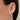 Silver Heart Cross Earrings