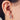 Silver Heart Coloured Ear Rings